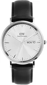Zegarki męskie - Zegarek Daniel Wellington DW00100832 Classic Day Display Sheffield Silver - miniaturka - grafika 1
