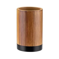 Kubki na szczoteczki do zębów - Kubek łazienkowy wood brązowy - miniaturka - grafika 1