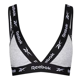 Biustonosze - Reebok Damski biustonosz Dotty Grey Marl Base Layer Bottom, Szary melanżowy, S - grafika 1