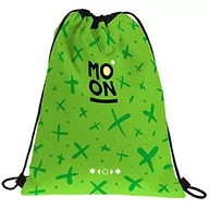 Torebki damskie - Grafoplás Torba Księżyc Plecak Unisex dla dzieci (opakowanie 1), Zielony, 36x47cm, Casual - miniaturka - grafika 1