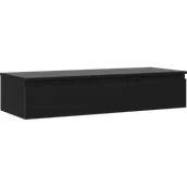 Szafki łazienkowe - Mexen Orio szafka łazienkowa podumywalkowa 120 cm z blatem, 1 szuflada, czarna mat - 91A10-12023-1-BFC71 - miniaturka - grafika 1