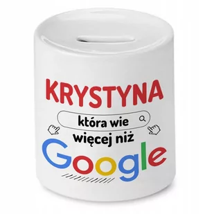 Skarbonka Dla Krystyny na Urodziny na Prezent z Nadrukiem ze Zdjęciem - Skarbonki - miniaturka - grafika 1