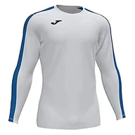 Koszulki męskie - Joma Joma Academy koszulka z długim rękawem, dla mężczyzn, biało-królewski błękit, M 101658.207 - miniaturka - grafika 1