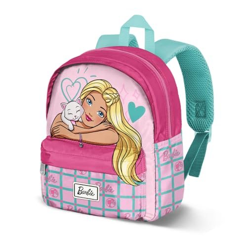 Karactermania Barbie Pets-Joy plecak przedszkolny, różowy, 22 x 27 cm, pojemność 5 l, Różowa Barbie, Jeden rozmiar, Plecak szkolny Joy