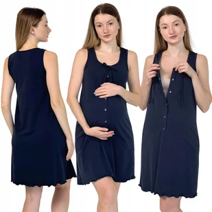 Koszula do karmienia i porodu z napami na środku i wiązaniem XL Mamiluna - Piżamy ciążowe Koszula do karmienia i porodu z napami na środku i wiązaniem XL Mamiluna - Piżamy ciążowe - miniaturka - grafika 1