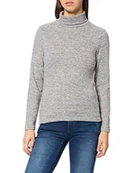 Bluzy damskie - Pieces Damska bluza z kapturem Pcpam Ls Noos, Jasnoszary melanż, S - miniaturka - grafika 1