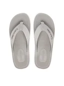 Klapki i japonki męskie - Calvin Klein Japonki Logo Webbing Strap HM0HM02106 Szary - miniaturka - grafika 1