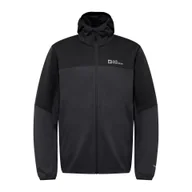 Kurtki męskie - Męska kurtka softshellowa Jack Wolfskin FELDBERG HOODY M Phantom - L - miniaturka - grafika 1