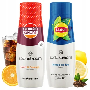 Zestaw 2 Syropów Sodastream Shwip Shwap Cola Pomarańcza + Ice Tea Lemon - Syropy i koncentraty owocowe - miniaturka - grafika 1