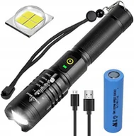 Latarki - Mocna Latarka Taktyczna Led Powerbank Usb Zoom - miniaturka - grafika 1