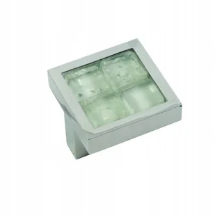 Uchwyt Meblowy Gałka CHROM BIAŁY - Meble modułowe i akcesoria - miniaturka - grafika 1