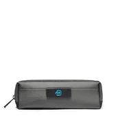 Plecaki - Piquadro P16 Kopertówka na kable ze skóry i tkaniny, Szary, Piquadro P16 Kopertówka na kable ze skóry i tkaniny - miniaturka - grafika 1