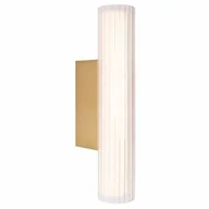 Lampy ścienne - Kinkiet Fayette W0364 Maxlight LED 6W 3000K IP44 industrialny metalowy złoty - miniaturka - grafika 1