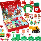 Kalendarze - KALENDARZ ADWENTOWY Z ZABAWKAMI PREZENTAMI DLA DZIECKA NIESPODZIANKA ŚWIĘTA - miniaturka - grafika 1