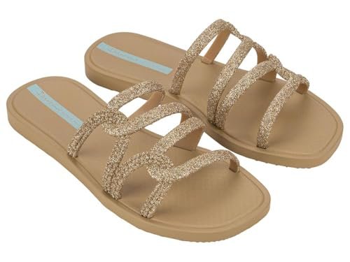 IPANEMA Solar Glow Slide AD, japonki damskie, brokat, 38 EU, Brokat, 38 EU
