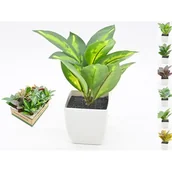 Sztuczne kwiaty - Roślina w doniczce sztuczna 19 x 8cm - miniaturka - grafika 1