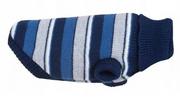 Ubranka dla psów - Amiplay Sweterek dla psa Glasgow 23 cm Paski kolorowe z niebieskim - miniaturka - grafika 1