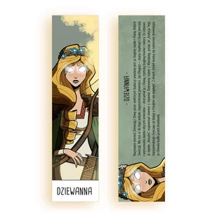 Zakładka kartonowa - Dziewanna - gadżet - Zakładki do książek - miniaturka - grafika 1