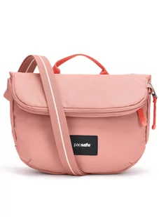 Torba antykradzieżowa z klapą Pacsafe GO Saddle Crossbody - rose - Torby męskie - miniaturka - grafika 1