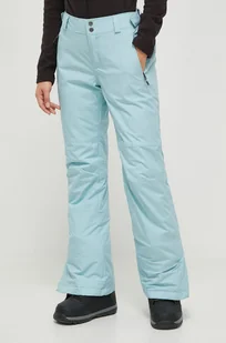 Columbia spodnie Shafer Canyon Insulated kolor turkusowy - Spodnie sportowe damskie - miniaturka - grafika 1