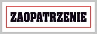Tablice BHP - Tablica laminowana A3/2 - zaopatrzenie - miniaturka - grafika 1