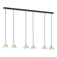Lampy sufitowe - Elit lampa wisząca 6xGX54 czarna/złota 1329/6 - miniaturka - grafika 1