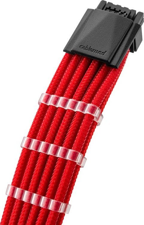 CableMod CableMod C-Series PRO ModMesh 12VHPWR Cable Kit for Corsair RM, RMi, RMx Black Label - red