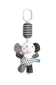 Zawieszki dla dzieci i niemowląt - Black&White, Zawieszka do wózka, Słoń - miniaturka - grafika 1