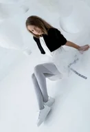 Rajstopy - RAJSTOPY KNITTEX GEO JUNIOR (kolor granat, rozmiar 140-146) - miniaturka - grafika 1