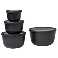 Lunch boxy - Mepal Zestaw misek wysokich Cirqula 4 szt. (500+1000+2000+3000) - nordic black 106233041100 - miniaturka - grafika 1