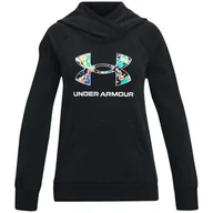 Odzież sportowa dziecięca - Bluza dziewczęca Under Armour Rival Logo Hoodie - miniaturka - grafika 1