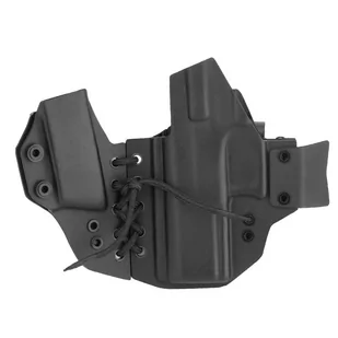 DOUBLETAP GEAR - Kabura wewnętrzna Kydex Appendix Elastic IWB z ładownicą do CZ P-10 C - Czarna - Odzież taktyczna i umundurowanie - miniaturka - grafika 2