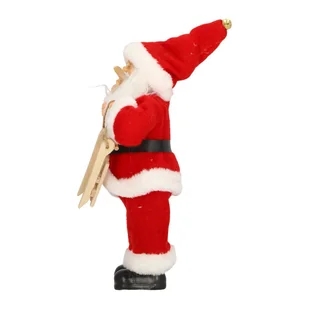 Mikołaj pluszowy czerwony 30 cm - Ozdoby bożonarodzeniowe - miniaturka - grafika 7