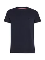 Koszulki męskie - Tommy Hilfiger Męski T-shirt z krótkim rękawem Core Stretch Slim Fit, Desert Sky, S - miniaturka - grafika 1