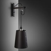 Lampy ścienne - Lampa Hooked Wall Large Grafitowa/Stal [A9021D] - miniaturka - grafika 1
