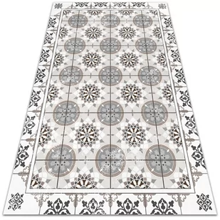 Modny winylowy dywan Kwieciste koła 60x90 cm - Dywany - miniaturka - grafika 1