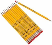 Ołówki - Ołówek grafitowy z gumką HB Deli - miniaturka - grafika 1