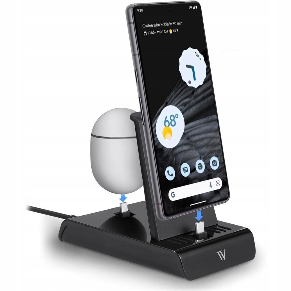 Wasserstein Stacja ładująca 2w1 dla Google Pixel - szybkie ładowanie USB-C