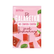 Galaretki - Emix Fit Galaretka bez cukru o smaku truskawkowym 25 g - miniaturka - grafika 1