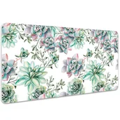 Podkładki na biurko - Duża podkładka na biurko Akwarela kwiatowa 100x50cm, Dywanomat - miniaturka - grafika 1