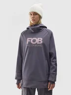 Kurtki narciarskie - Kurtka snowboardowa damska 4F F161 middle grey L - miniaturka - grafika 1
