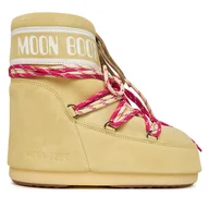 Śniegowce damskie - Śniegowce Moon Boot Mb Icon Low Suede Laces 80D1409670 Żółty - miniaturka - grafika 1