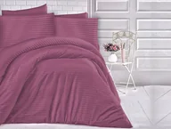 Pościel - Darymex Ekskluzywna pościel 180x200 satyna bawełniana komplet do sypialni Cizgili Rosa POSAT/180X200/CIZROSE - miniaturka - grafika 1