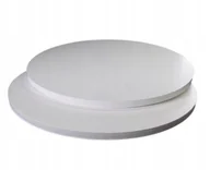 Dodatki do ciast w proszku - PODKŁAD POD TORT BIAŁY 25 cm OKRĄGŁY GRUBY DO STYLU ANGIELSKIEGO - miniaturka - grafika 1