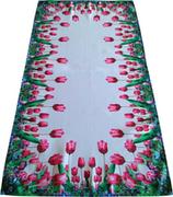 Obrusy i serwetki - Bieżnik z nadrukiem, 60x120, różowy w kwiaty, OHA-003-A - miniaturka - grafika 1