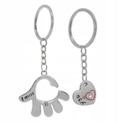 Breloki - Brelok na walentynki, serce na dłoni, miss you, dla zakochanych - miniaturka - grafika 1