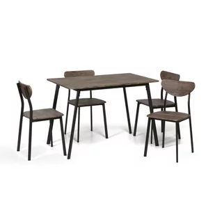 Stół do jadalni 110 x 70 cm + 4 krzesła, dąb Wellington - Stoły - miniaturka - grafika 1