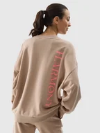 Bluzy damskie - Bluza dresowa oversize nierozpinana bez kaptura damska 4F - miniaturka - grafika 1