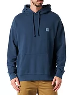 Bluzy męskie - Lee Męska bluza z kapturem Core Loose Hooded, morski, XXL - miniaturka - grafika 1