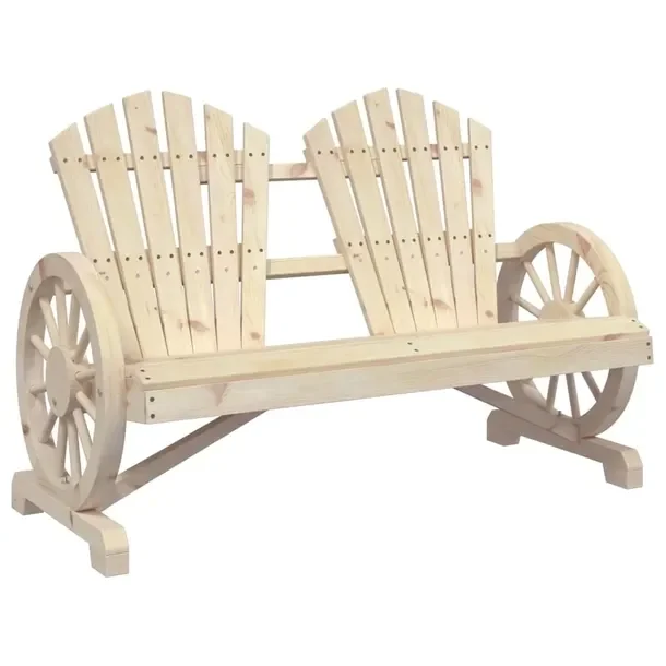 Krzesło ogrodowe Adirondack z litego drewna jodłowego 119x63,5x87 cm